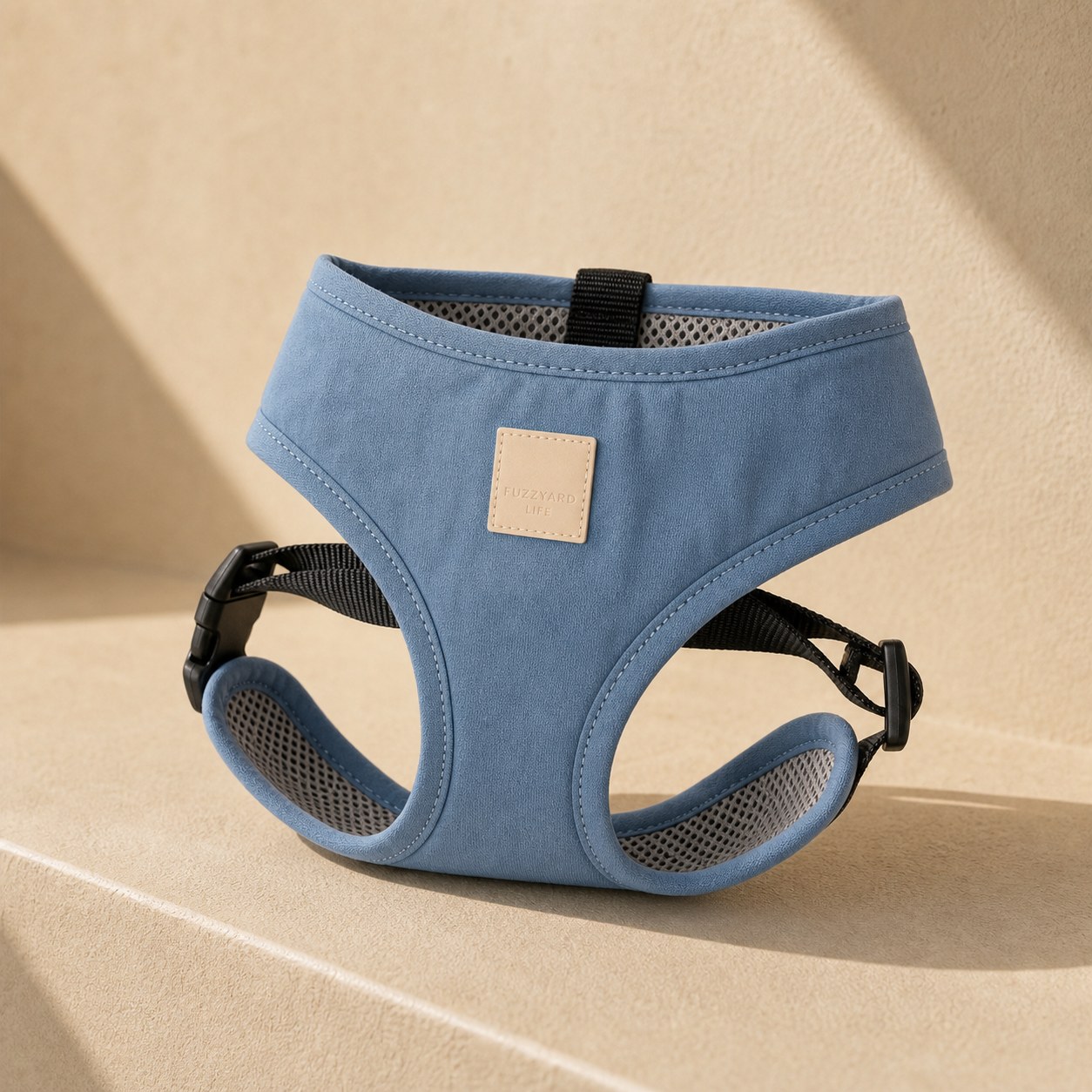 Arnés de algodón para perro FuzzYard Life French Blue - Image 2