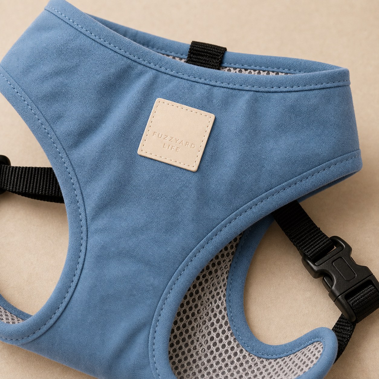 Arnés de algodón para perro FuzzYard Life French Blue - Image 3